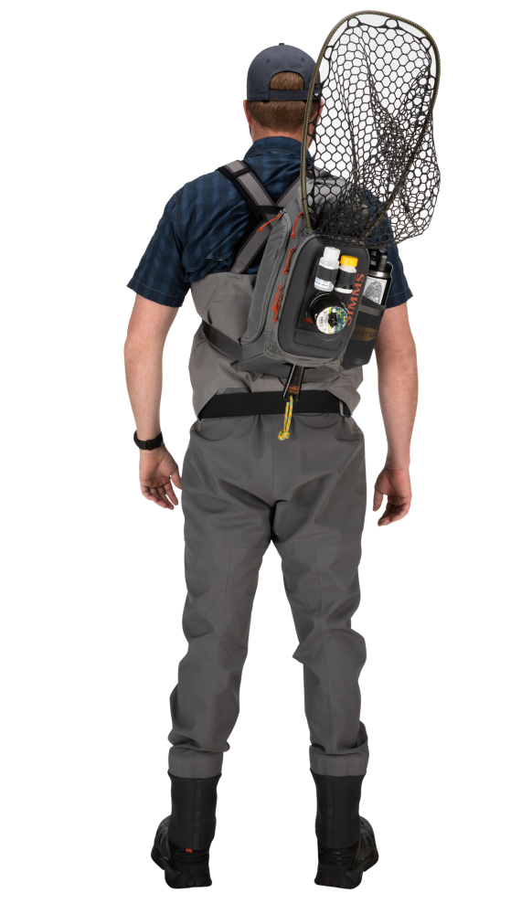 Simms Freestone Sling Pack Model Back Net Simms Freestone Sling Pack Model Back Net